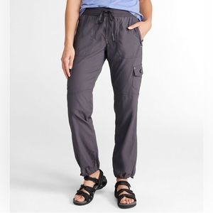 L.L. Bean Vista Camp Mid Rise Drawstring Hiking Pants in Granite